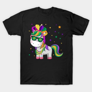 Mardi Gras Unicorn T-Shirt